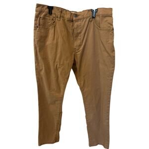 Mutual Weave Men's Slim Tan Chino Khaki Pants Size 38 x 30
